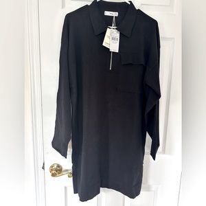 NEW WITH TAGS. Mango Black winter dress. Size L